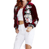 2017 Spring Autumn Women Vintage Embroidery Velvet Jacket Coats Casual Long Sleeve Bomber Jackets Fashion Slim Outerwear Tops