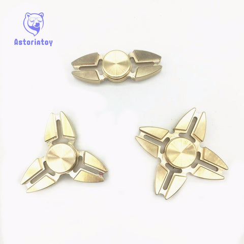 Hot Selling EDC Toys Triangular Hand Spinner orqbar brass Metal Professional Fidget Spinner Autism and ADHD Hand Spinner