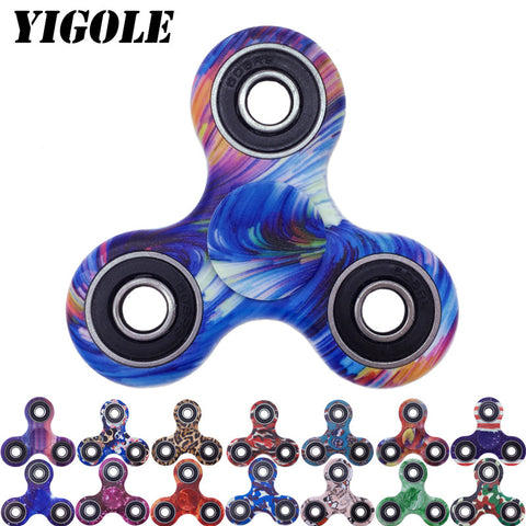 YIGOLE New Style Tri-Spinner Fidget Toy EDC HandSpinner Anti Stress Reliever And ADAD Hand Spinners