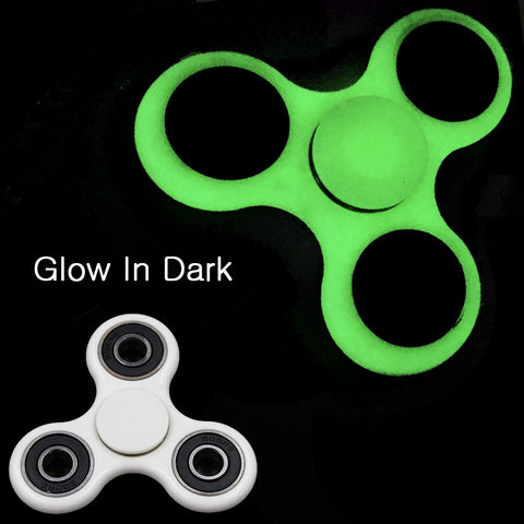 Tri-Spinner Fidget  glow in the dark Plastic EDC Anti Stress spiner Toys Hand Spinner For Autism and antistress , Stress Wheel