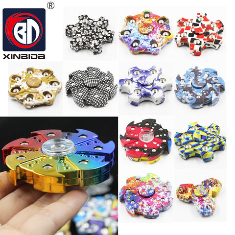 2017 New Tri-Spinner Fidget Toy EDC HandSpinner Anti Stress Reliever And ADAD Hand Spinners