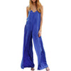 jumpsuit Womens 2017 Sexy V-neck Long Jumpsuits Sleeveless Women Lady Loose Rompers 2017 Summer outfits playsuit Overalls