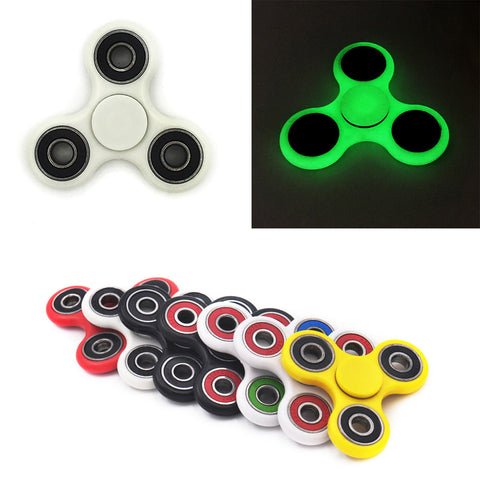 luminous EDC Hand Spinner Fidget for Autism and antistress Tri-Spinner Anti-Stress 8 Kinds of Color ,Spiner Of Funny toys
