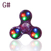 Shake Light Fidget Hand Spinner Colorful Lighting For Autism and ADHD Finger Spinner Anti Stress Gift Toy