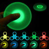 Luminous Tri Fidget Hand Spinner Light in Dark EDC Tri-Spinner Finger Toys Relieve Anxiety Puzzle Autism ADHD for Child & Adult