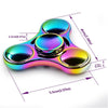 Rainbow Fidget Spinner Metal Material Hand Finger Spinner High Speed Bearing Anxiety Stress Autism Relief Focus Adults Kid Toys