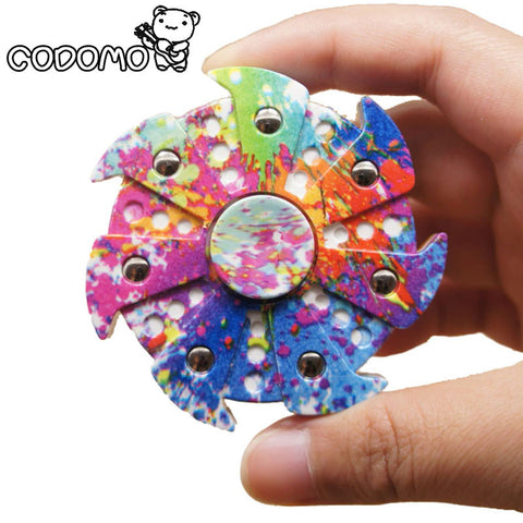 2017 New Creative EDC Powerful Fidget Spinner Hand Finger Tri Spinner Camouflage Plastic Relieves Stress Fidget toy for Adults