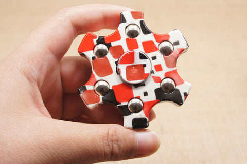 2017 New Creative EDC Powerful Fidget Spinner Hand Finger Tri Spinner Camouflage Plastic Relieves Stress Fidget toy for Adults