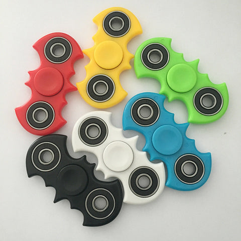 7 Colors Hand Spinner Fidget Stress Cube Batman Fidget Spinner Plastic EDC Tri-Spinner Fidget Toy Adults Focus Anti Stress Gifts