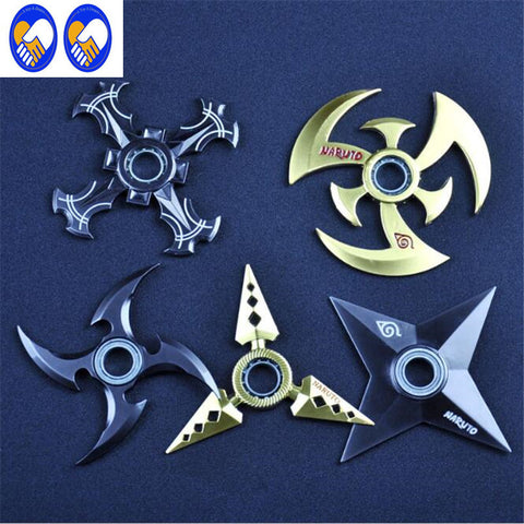 A Toy A Dream Naruto Shuriken Turn darts Fidgeted Cube Spinner Toys Rotary Tri-spinner Shuriken Dragon Blade Sword in Hand