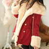 JECKSION New 1PC Winter Fashion Warm Double-Breasted Wool Blend Jacket Women casacos femininos Coat overcoat #LN