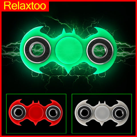 Batman Hand Spinner Luminous Tri Fidget Spinner Glowing Light in Dark Finger Spiner Stress Cube Focus ADHD EDC Anti Stress Toys